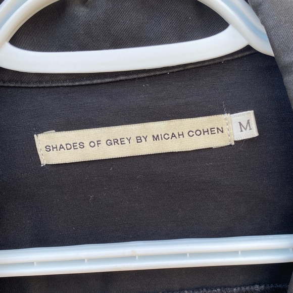 Shades of Grey Black Men's Twill Trucker Jacket - Picture 3 of 3